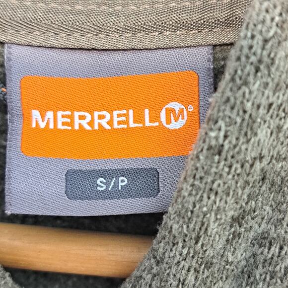 Merrell Delilah Fleece Hooded Sweater/Jacket Long Sleeve Small Olive Green - Picture 6 of 9